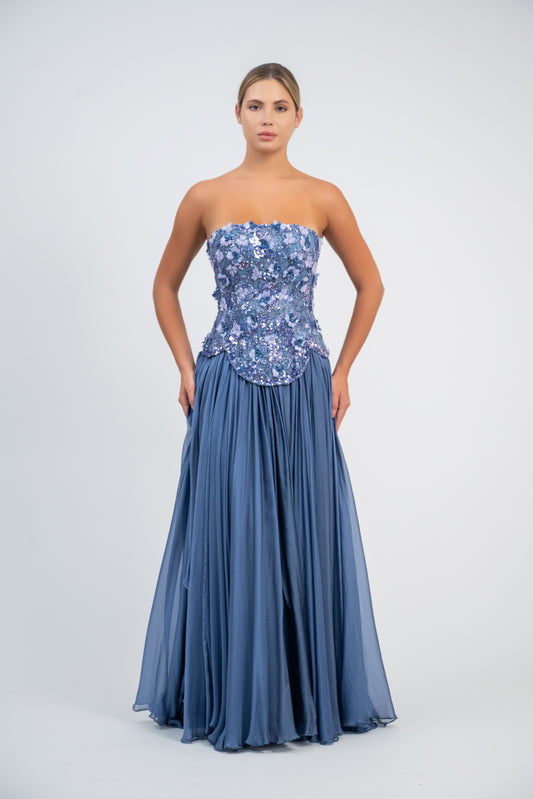 Floral Corset Gown