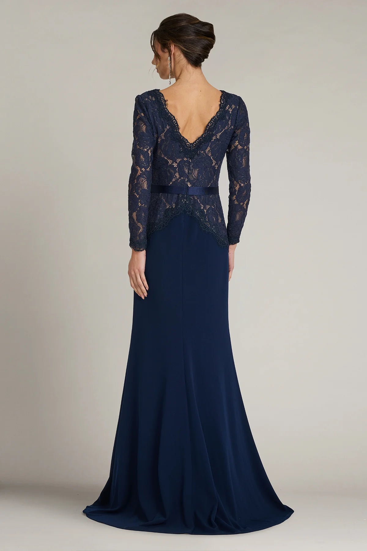 Corwin Embroidered Illusion Gown