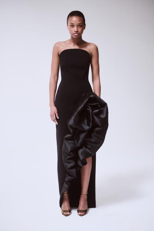 Bubble Side Skirt Gown