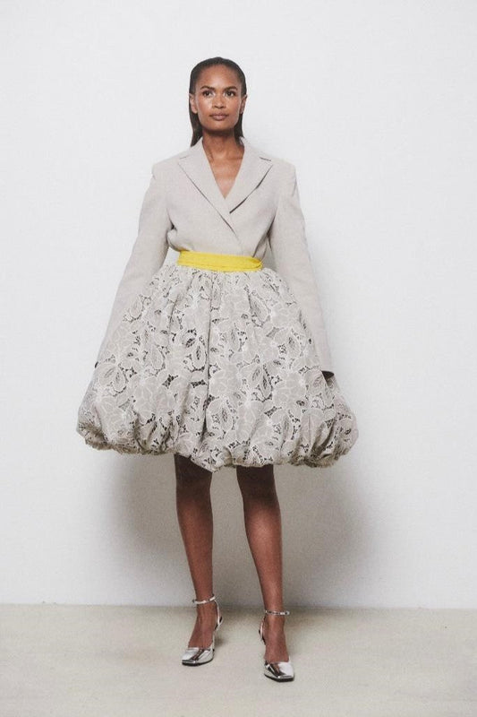 Crop Blazer and Skirt