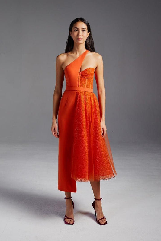 Cross Shoulder Dress