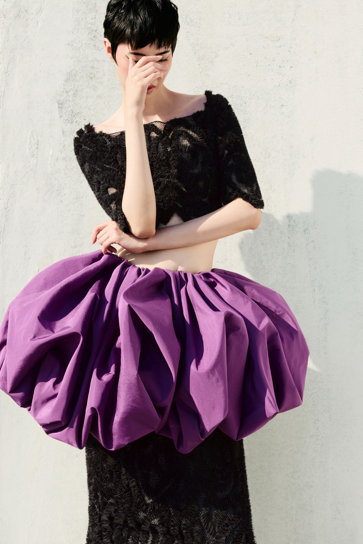 Ruffled Two-Piece Dress