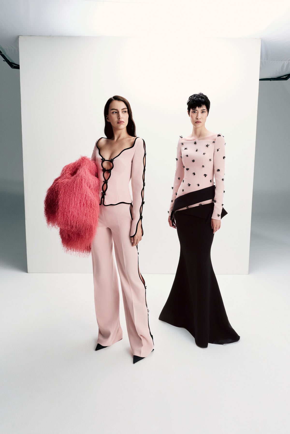 Cut-Out Shirt and Trouser Set