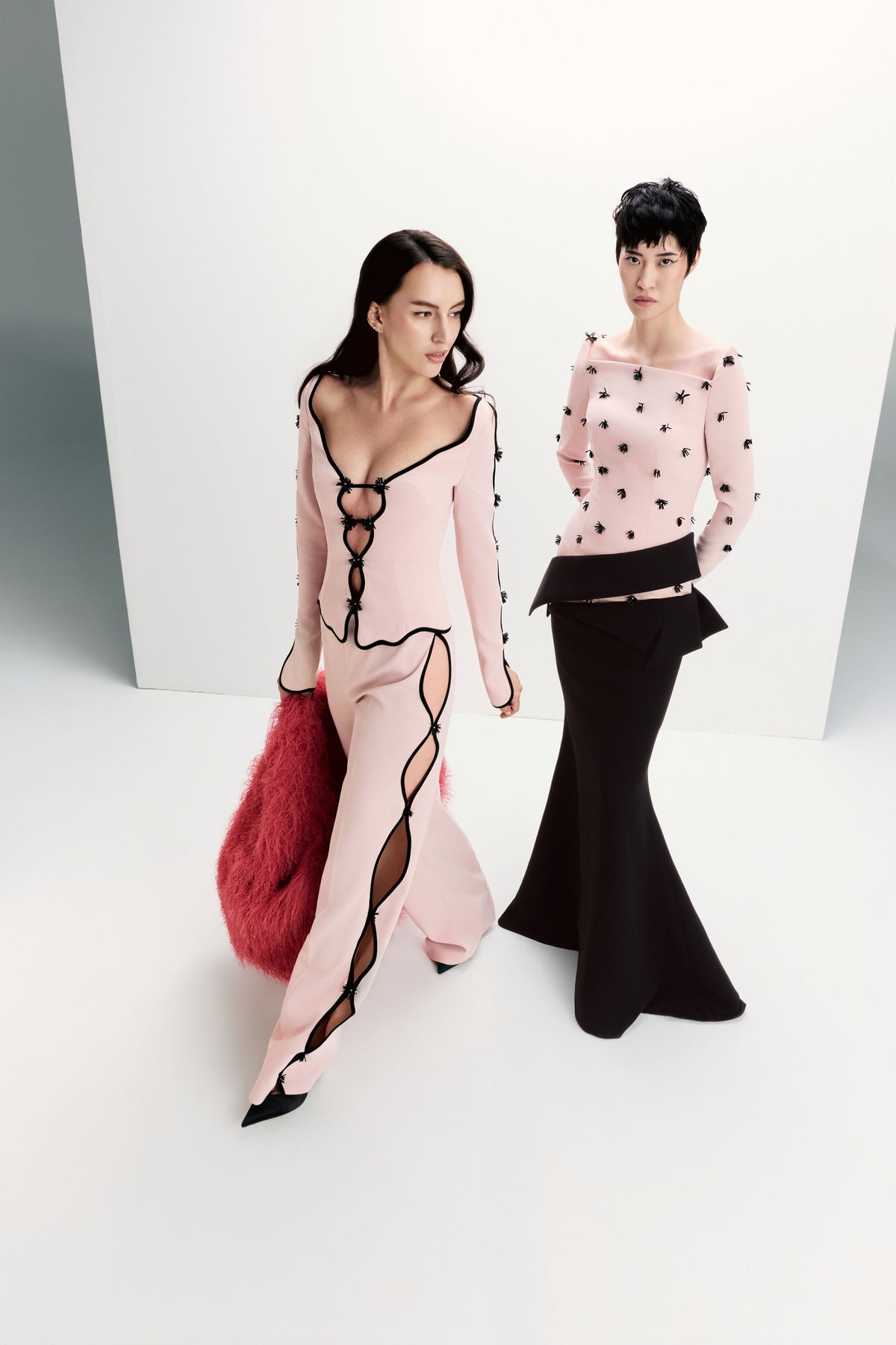 Cut-Out Shirt and Trouser Set