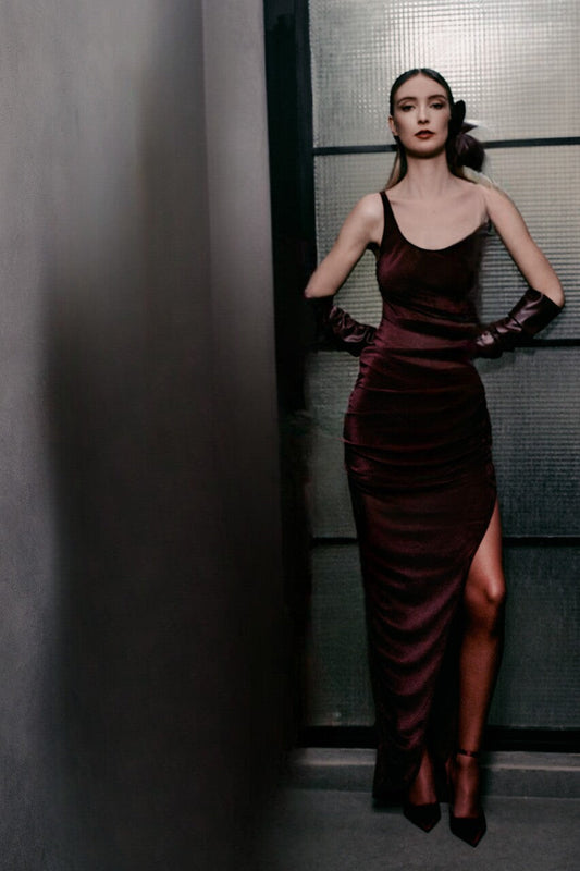 Shimmer Velvet Gown