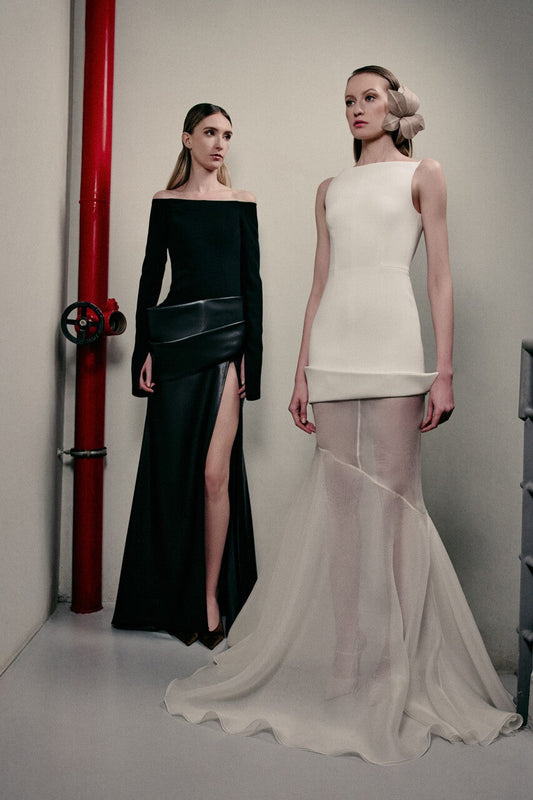 Boat Neck Gown