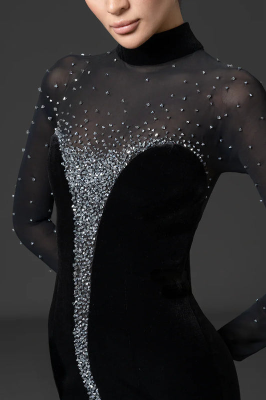 Fitted Crystal Dress