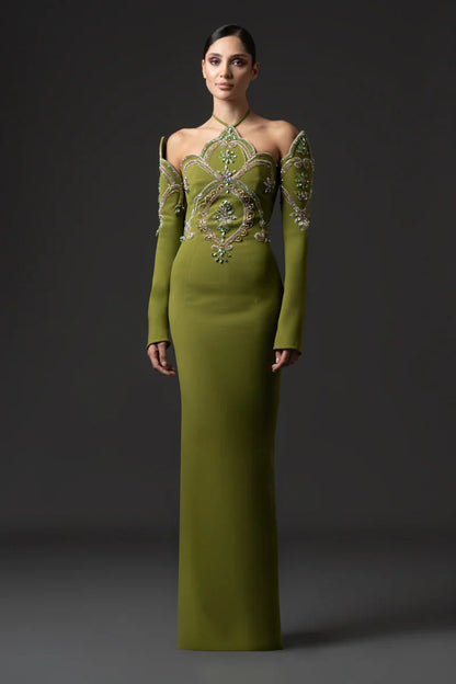 Fitted Gown & Matching Sleeves