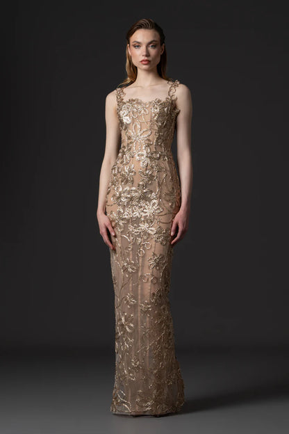 Raffia Embroidered Dress