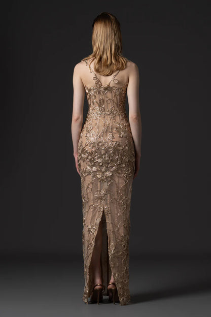 Raffia Embroidered Dress
