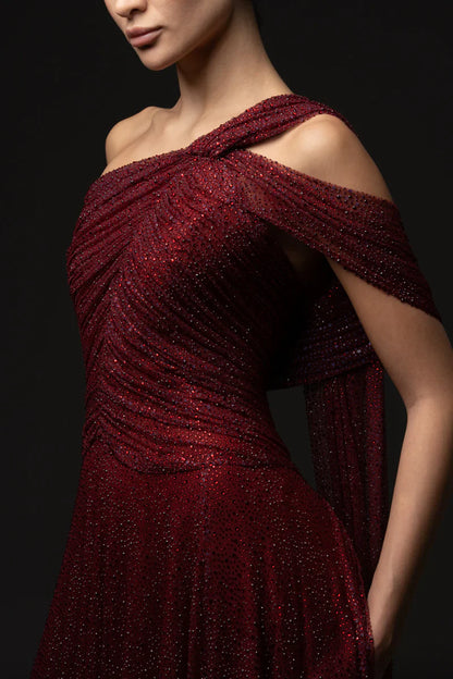 Tulle Embroidered Gown