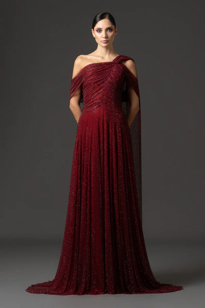 Tulle Embroidered Gown