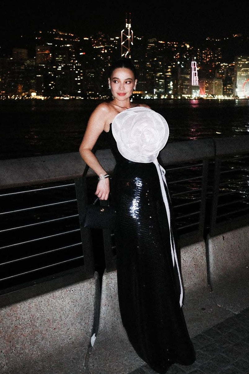 Sequin Rosette Gown