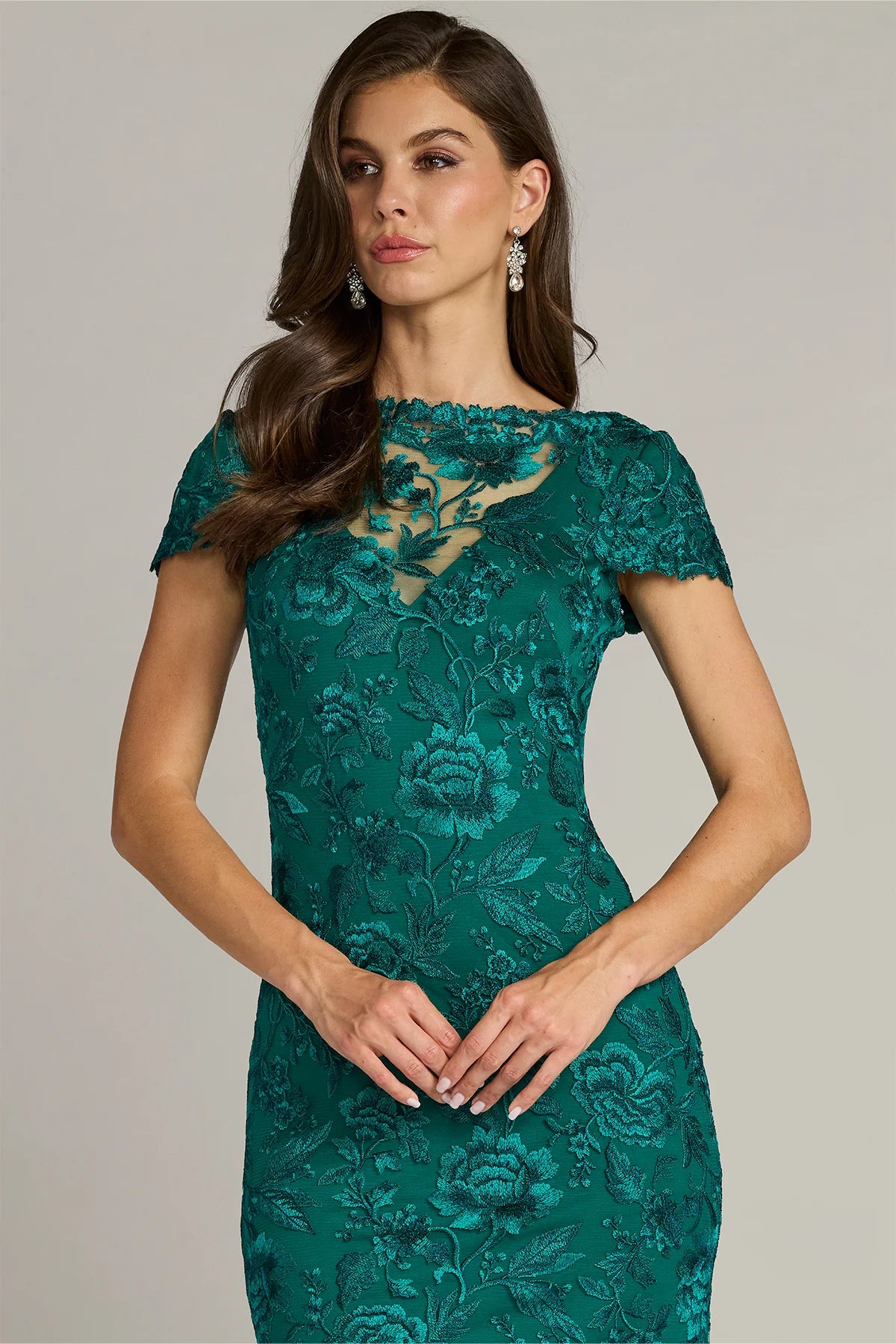 Oran Embroidered Tulle Gown