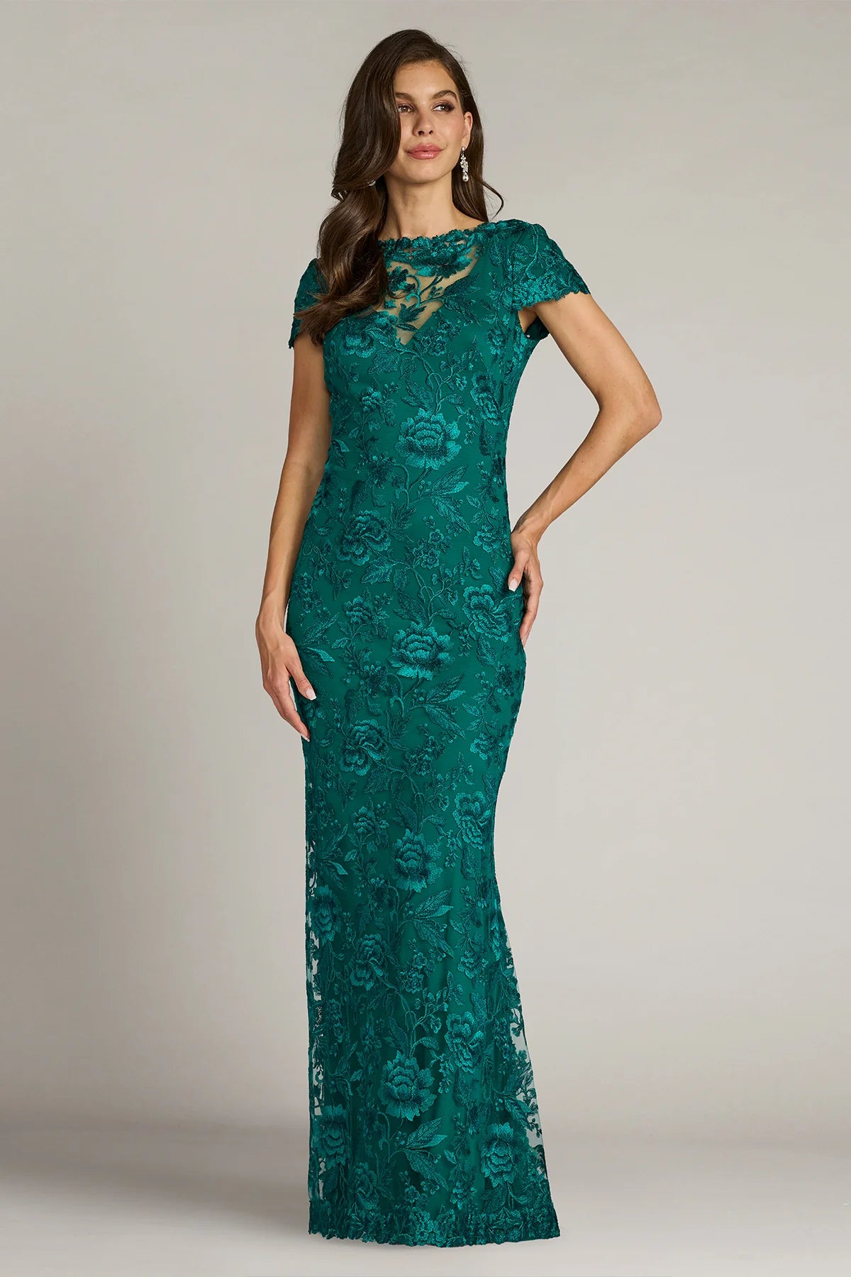 Oran Embroidered Tulle Gown