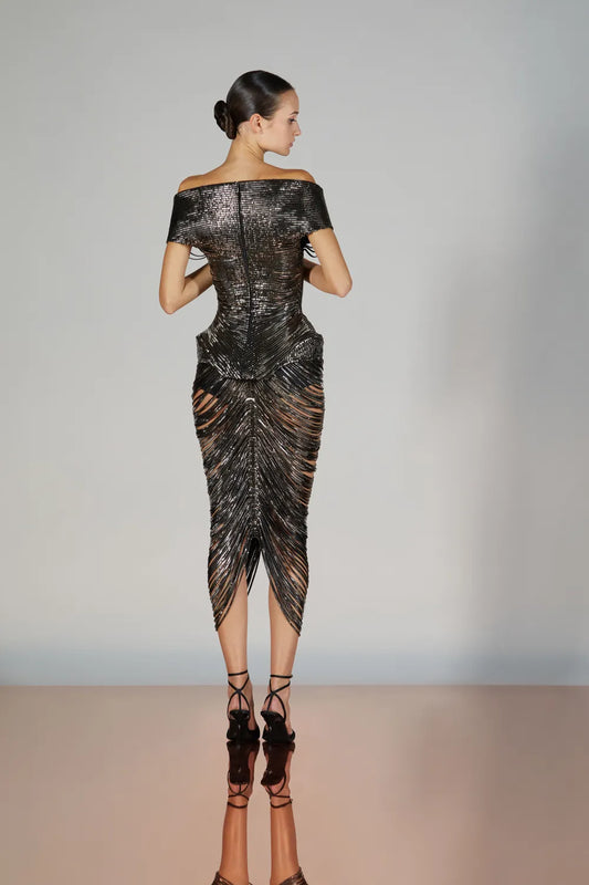 Off-Shoulder Balog Dress