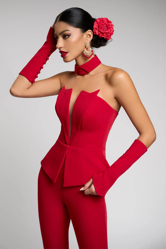 Corsé con puños y cuello Pasión Vest