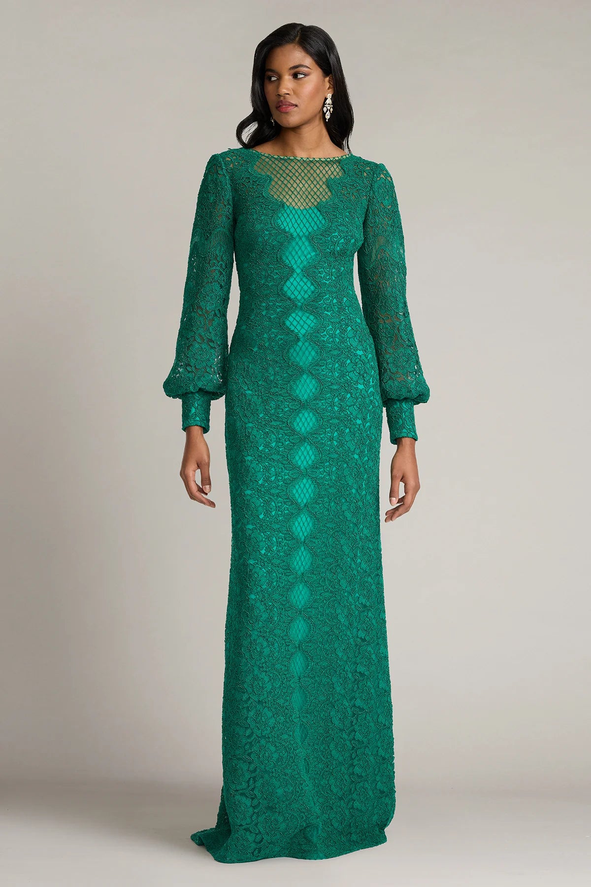 Wohler Cord Embroidered Tulle Gown