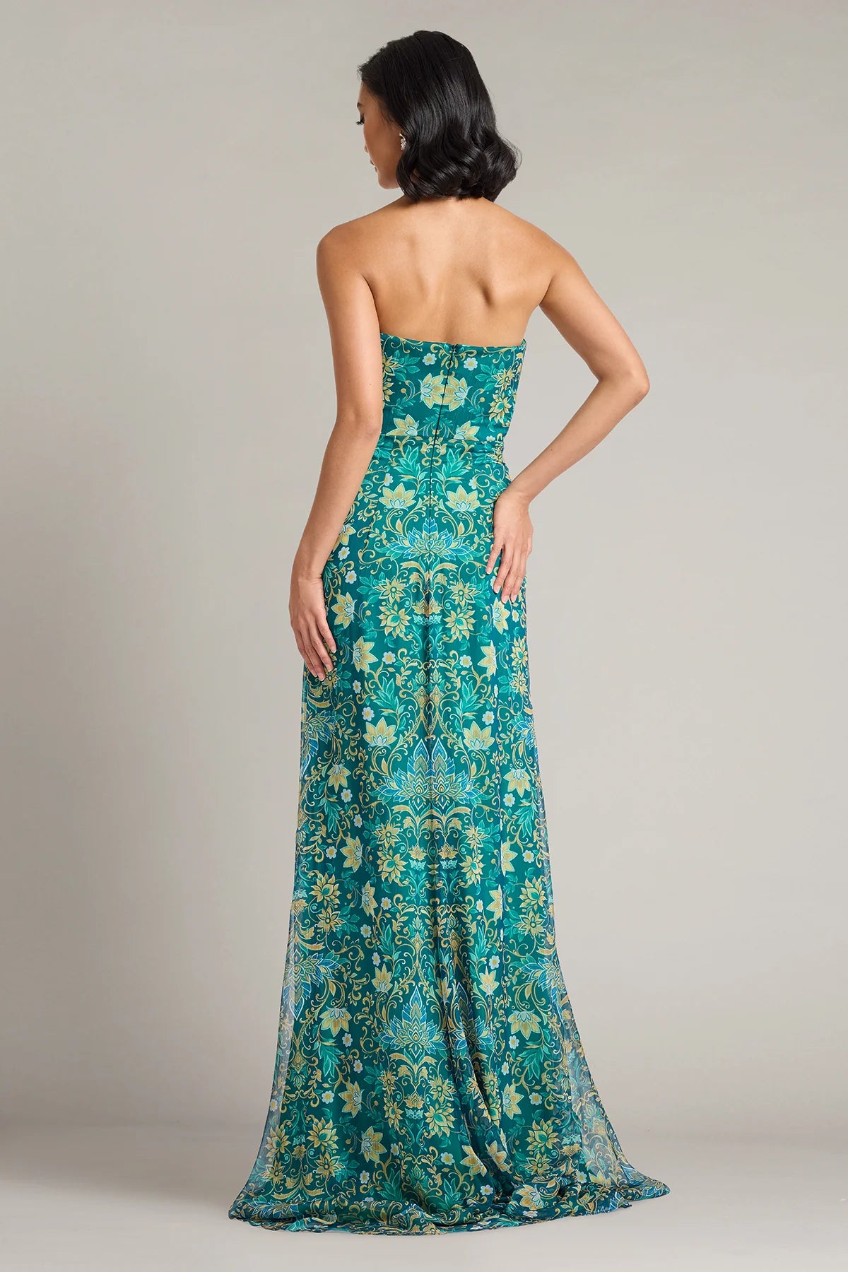 Verica Floral Print Chiffon Gown