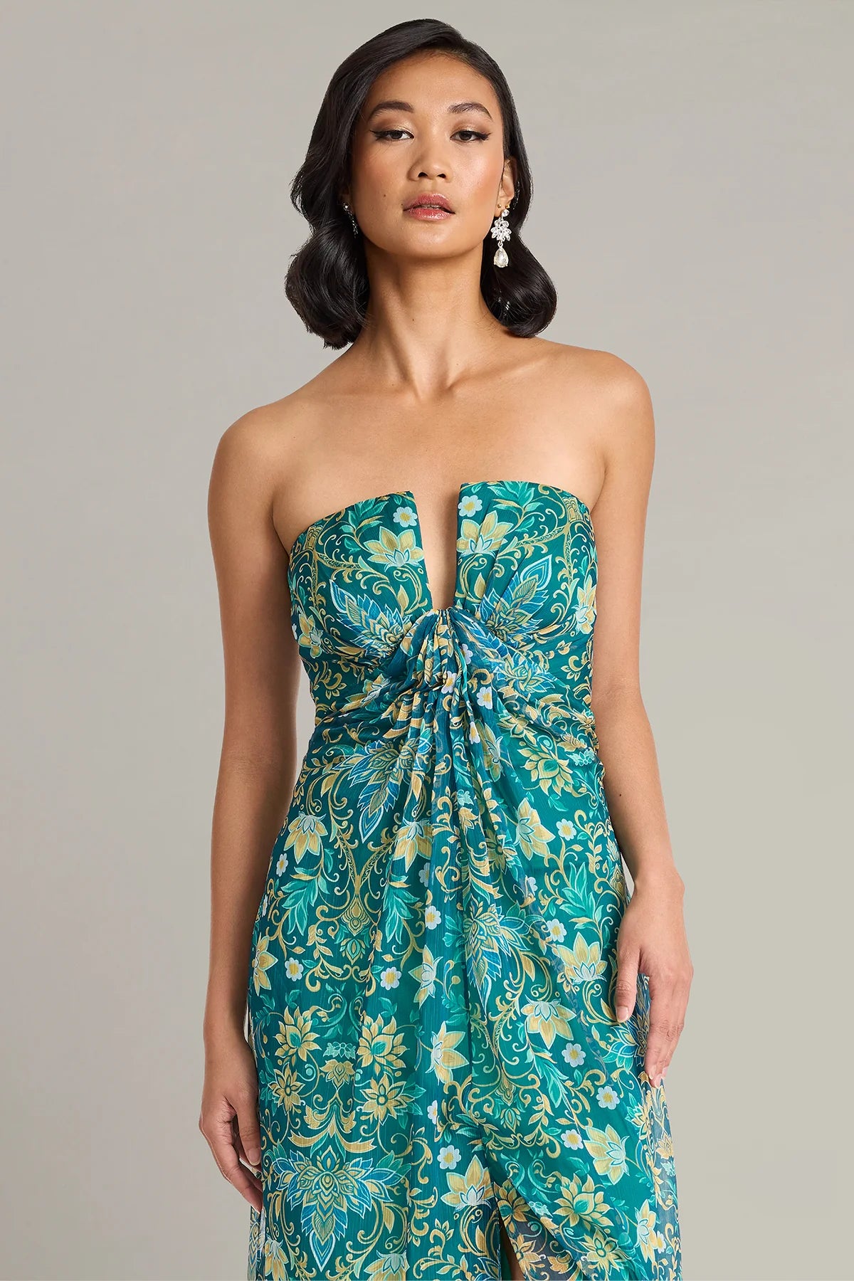 Verica Floral Print Chiffon Gown