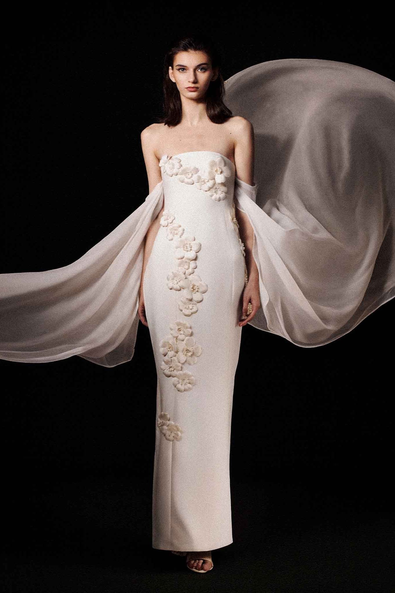 Camellia Column Gown