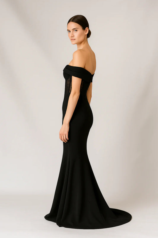 Off Shoulder Corset Gown
