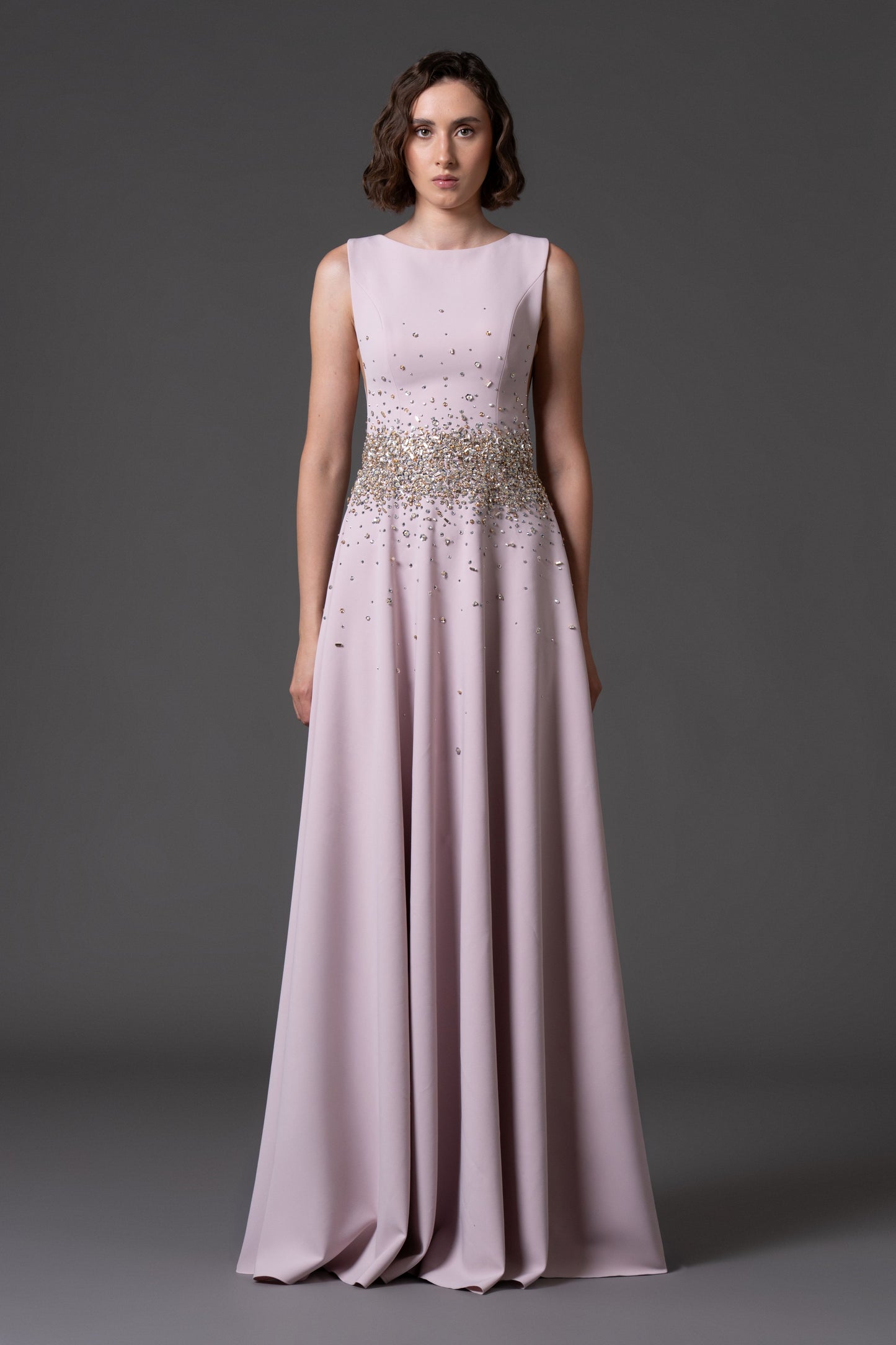 Embroidered A-line dress