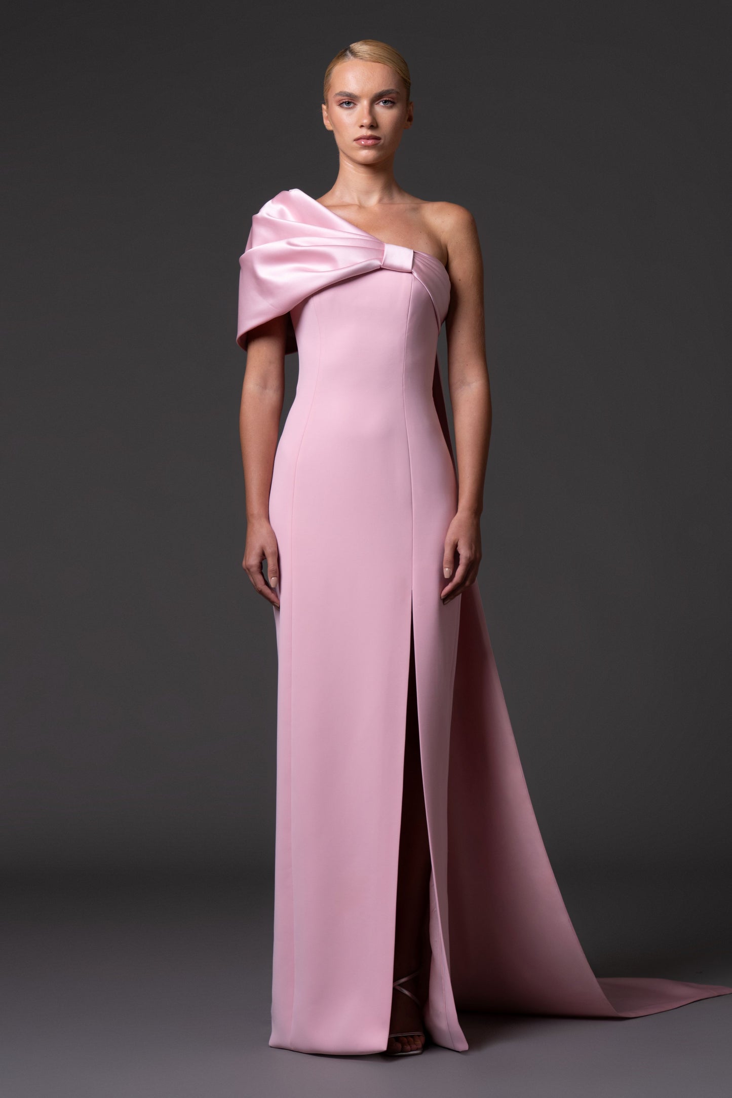 Crêpe Column Gown