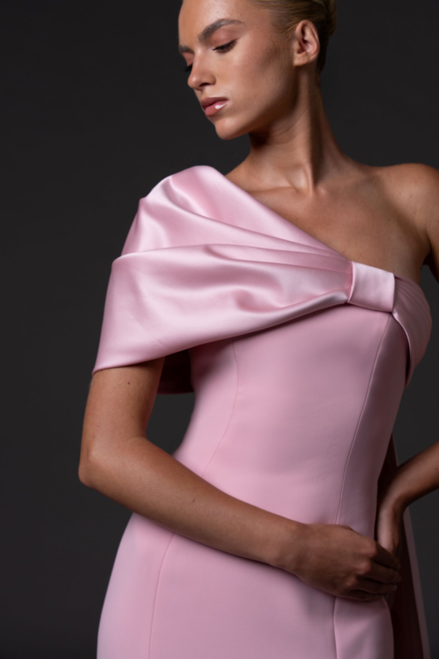 Crêpe Column Gown