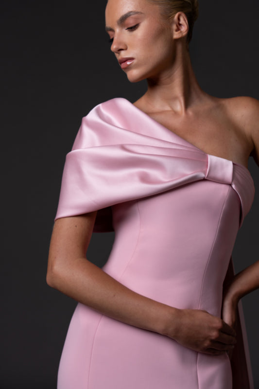 Crêpe Column Gown