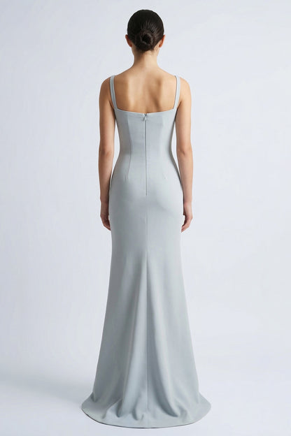 Fan-Pleated Bolero Gown
