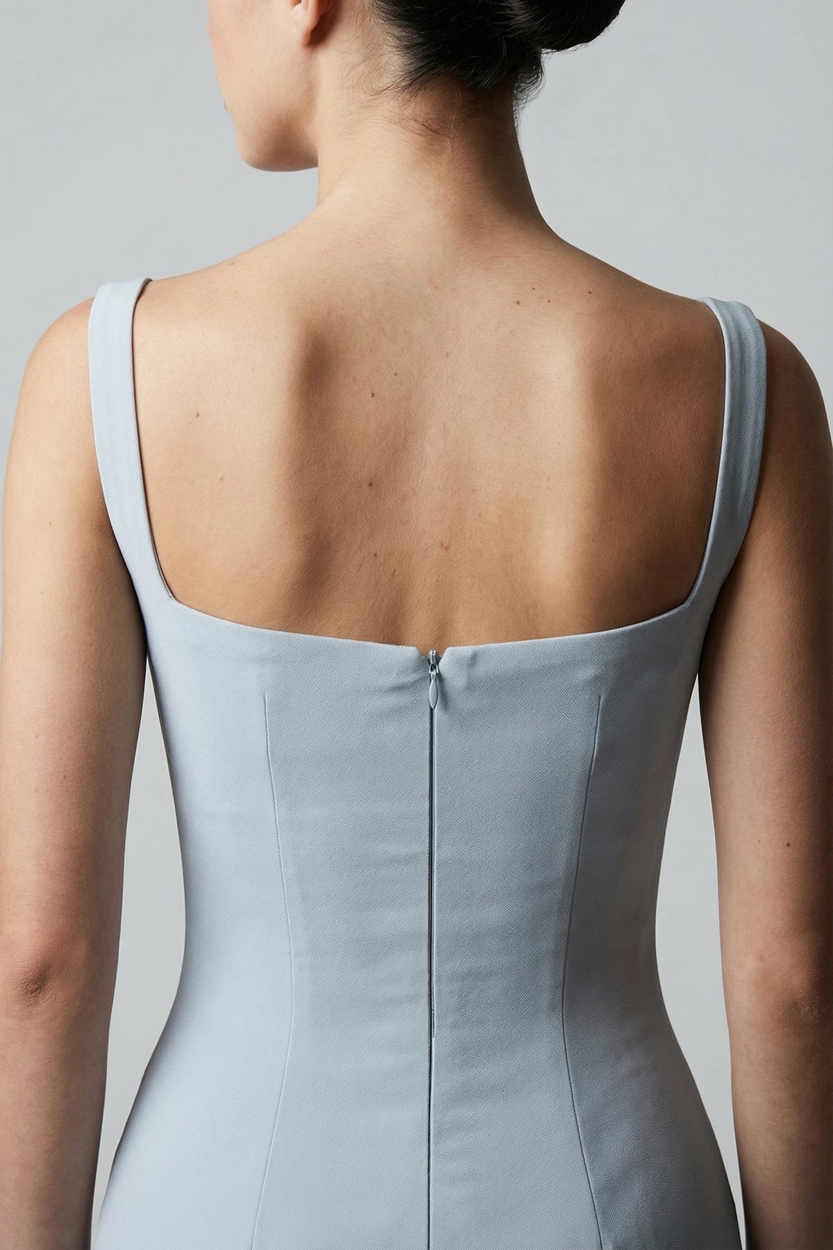 Fan-Pleated Bolero Gown