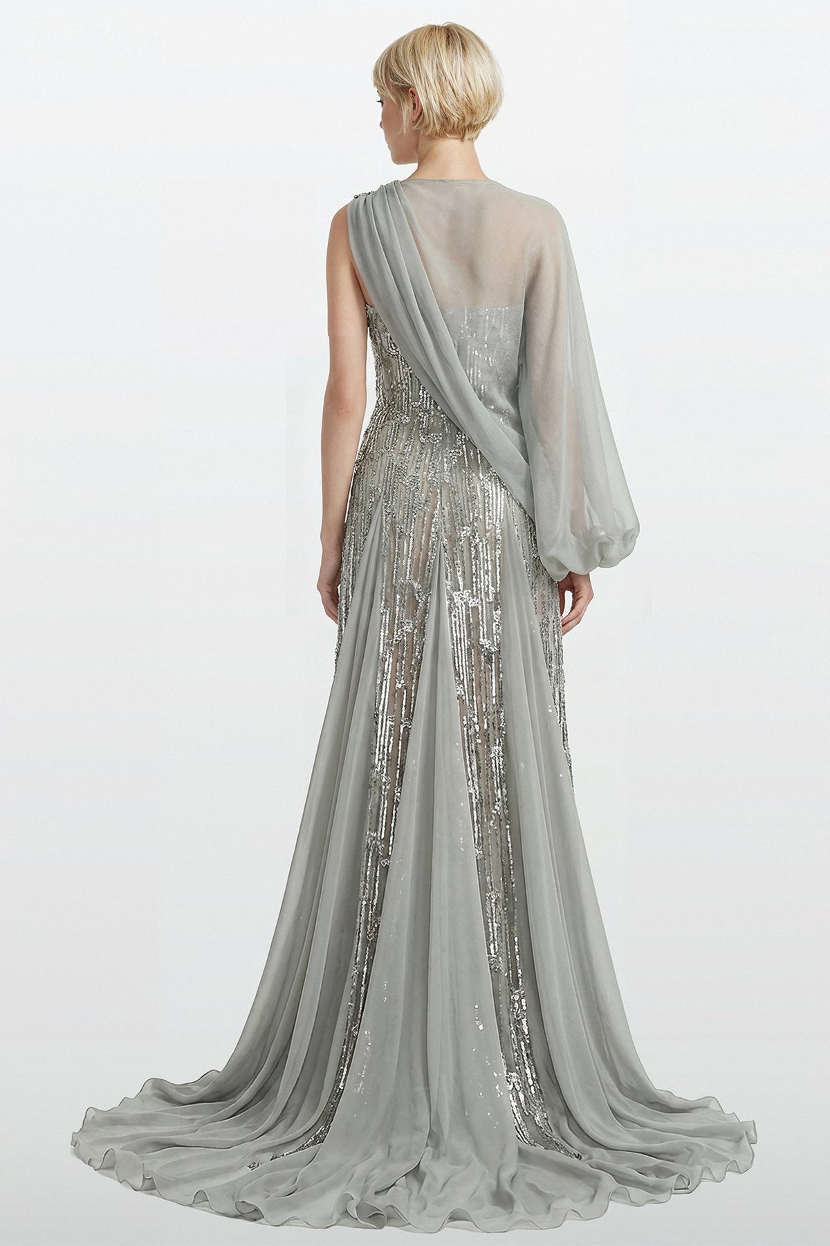 Strapless Sequin Mermaid Gown