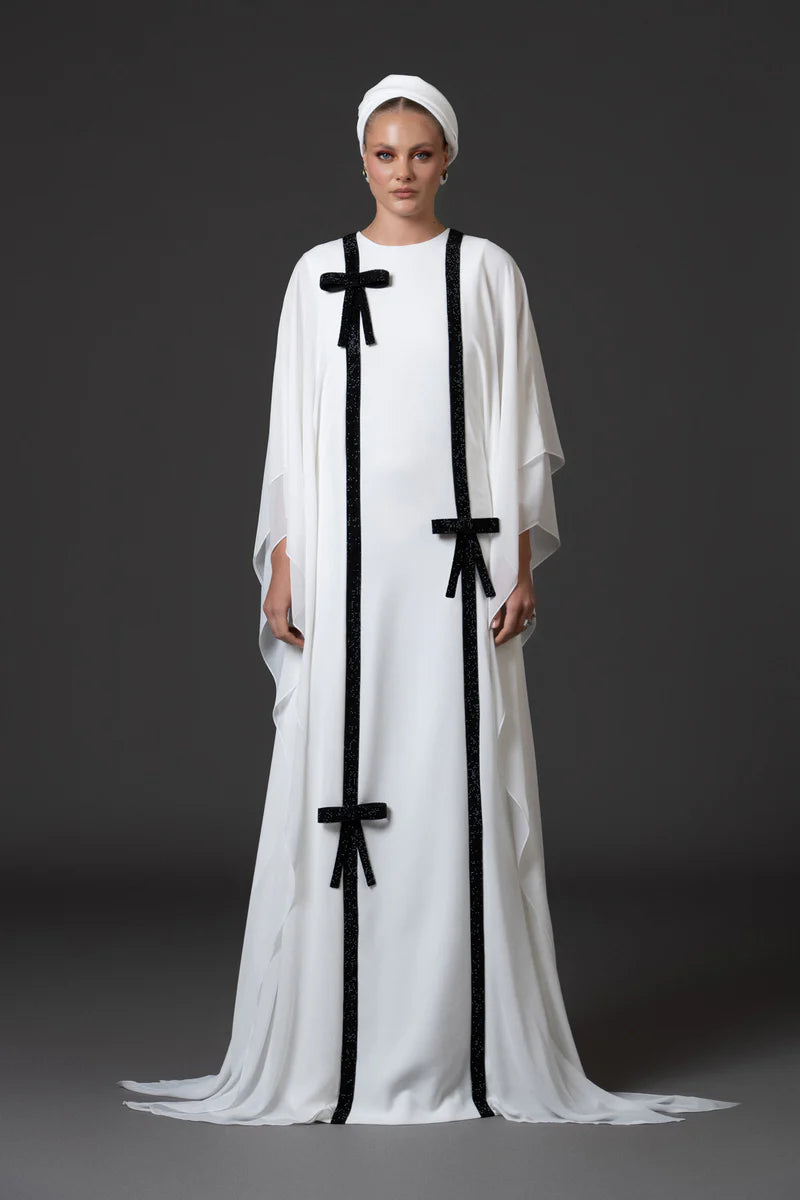 White Crêpe Abaya
