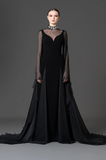 High-Neck Gown