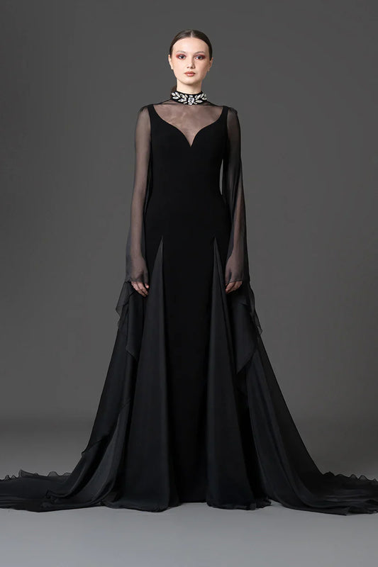 High-Neck Gown