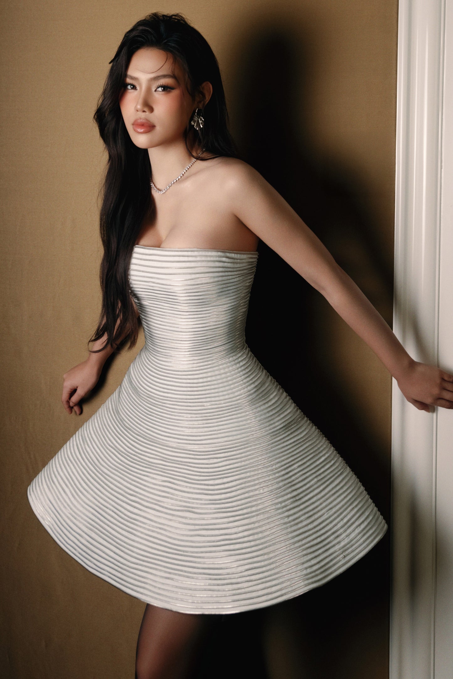 Zipper Mini Dress