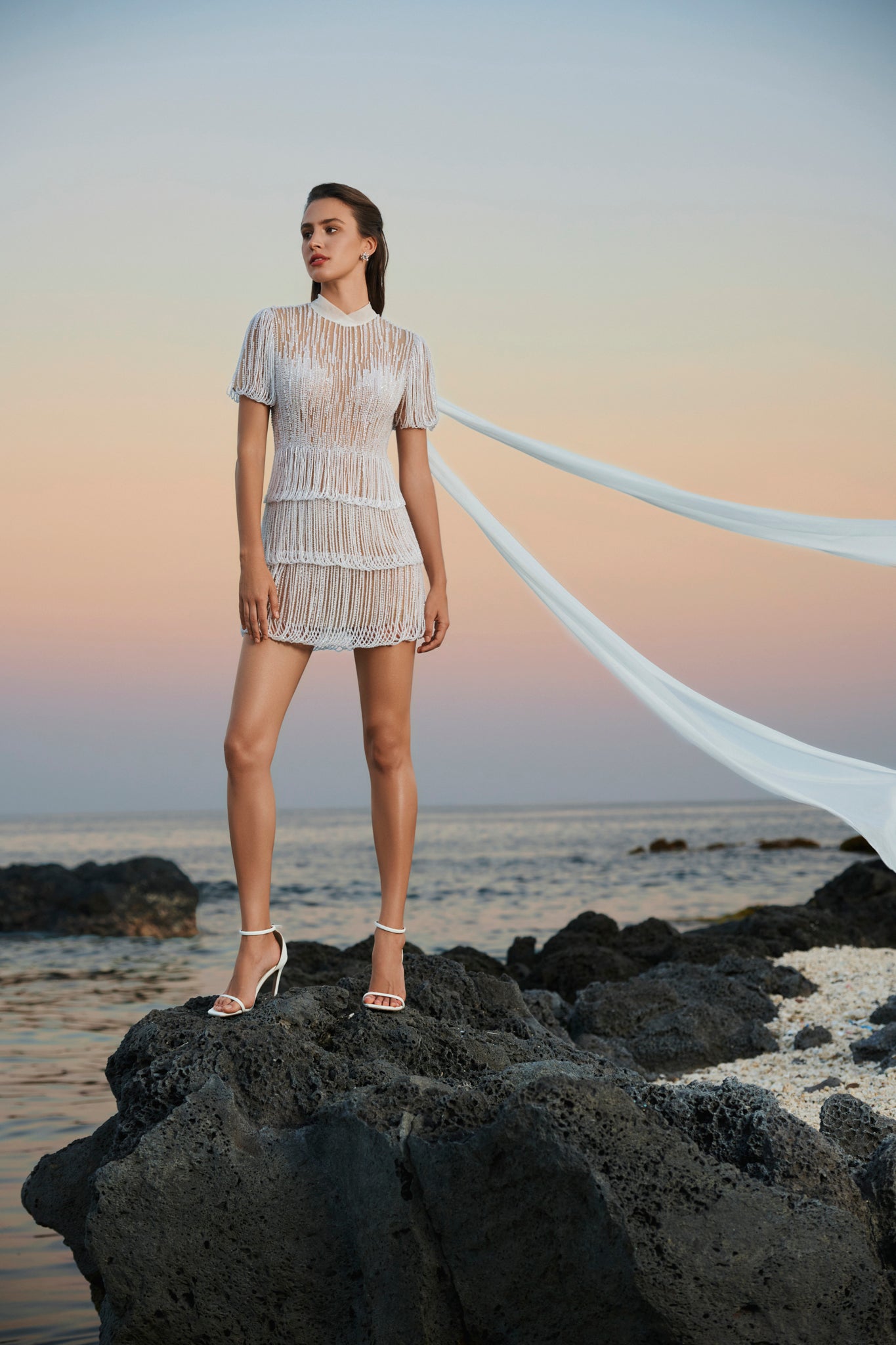 Cloudy Elegant Mini Dress