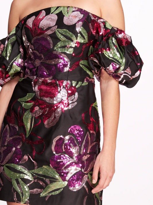 Off Shoulder Floral Mini