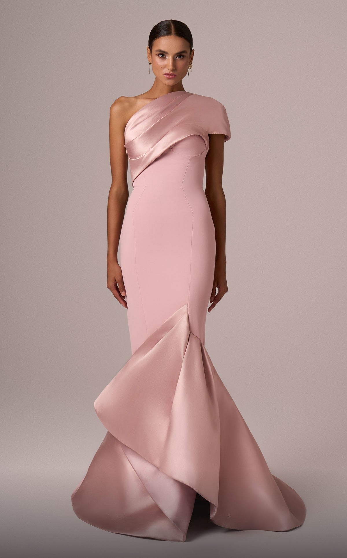 Short Sleeve Mermaid Gown