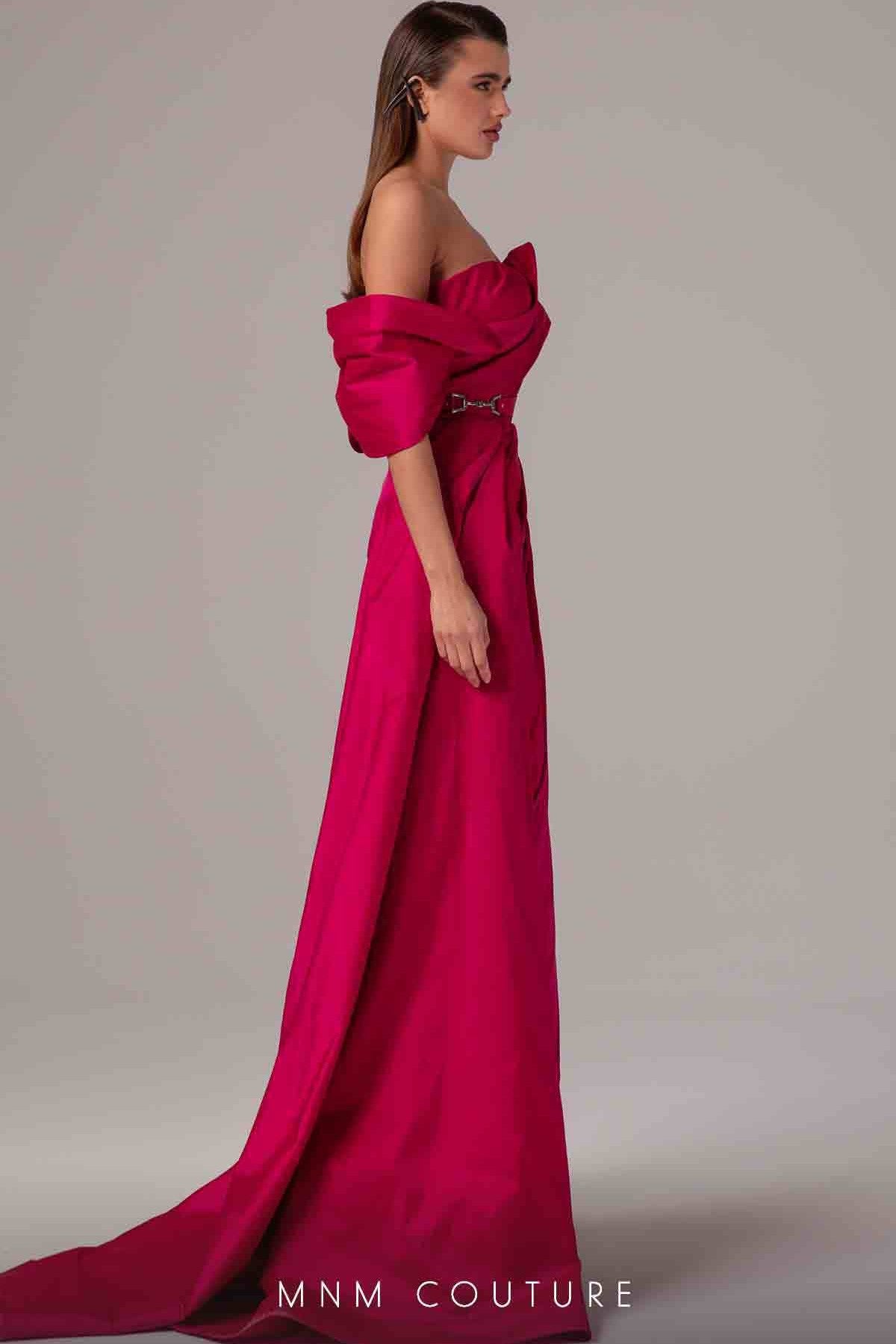 Pleated Column Majesty Gown