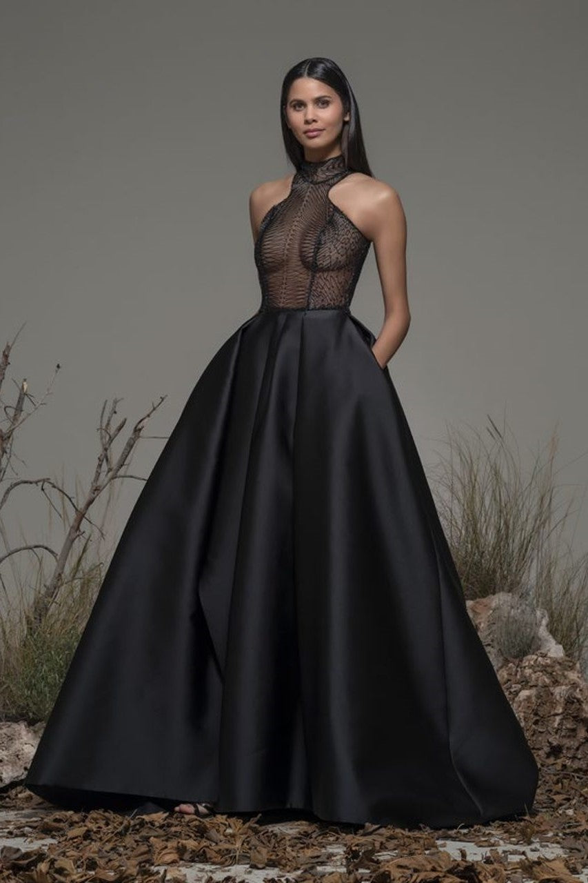 Bleggio Sleeveless A-Line Gown