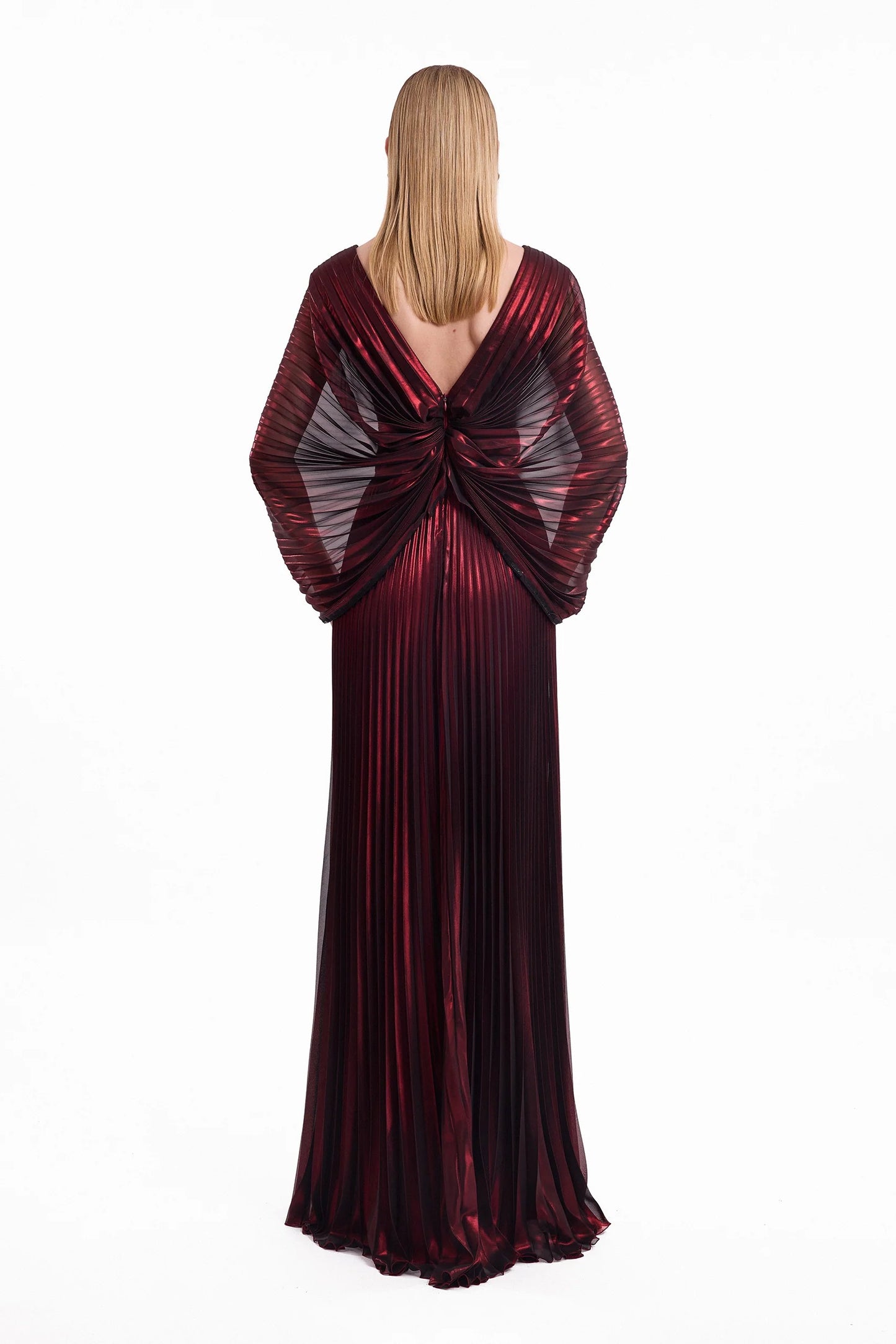 V-Neck Batwing Dress
