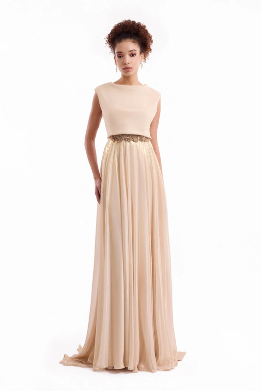 Cowl Gathered Dress