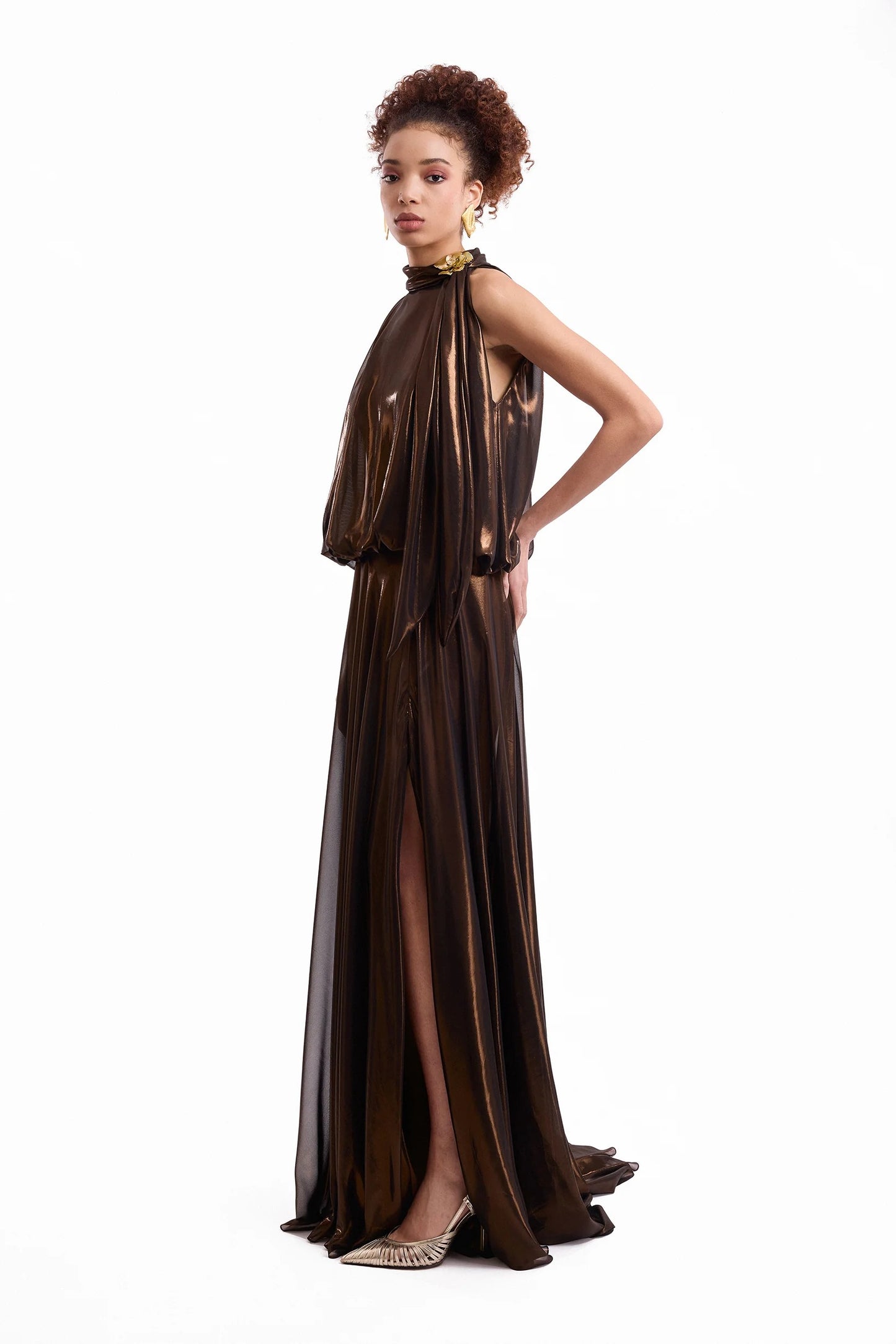Halter Scarf Dress