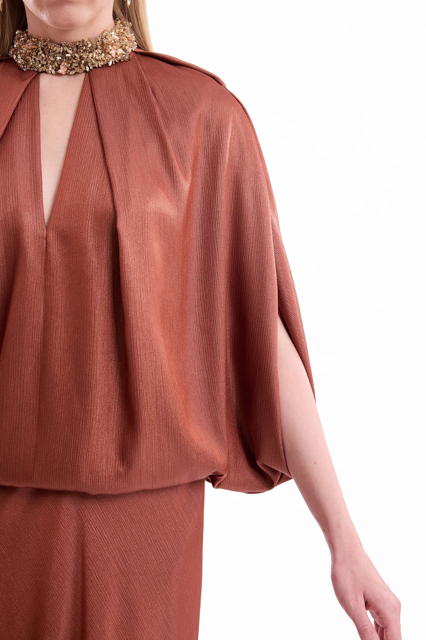 Keyhole Batwing Dress