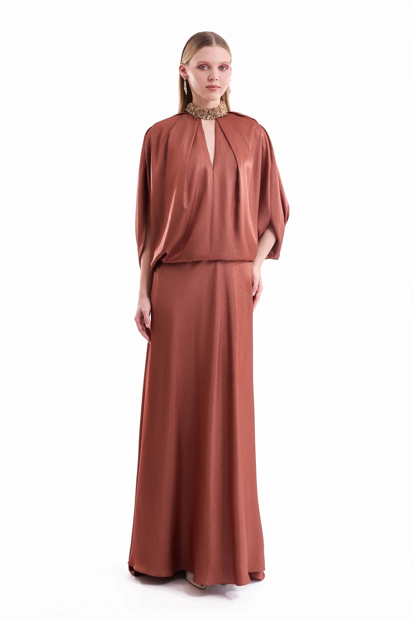 Keyhole Batwing Dress