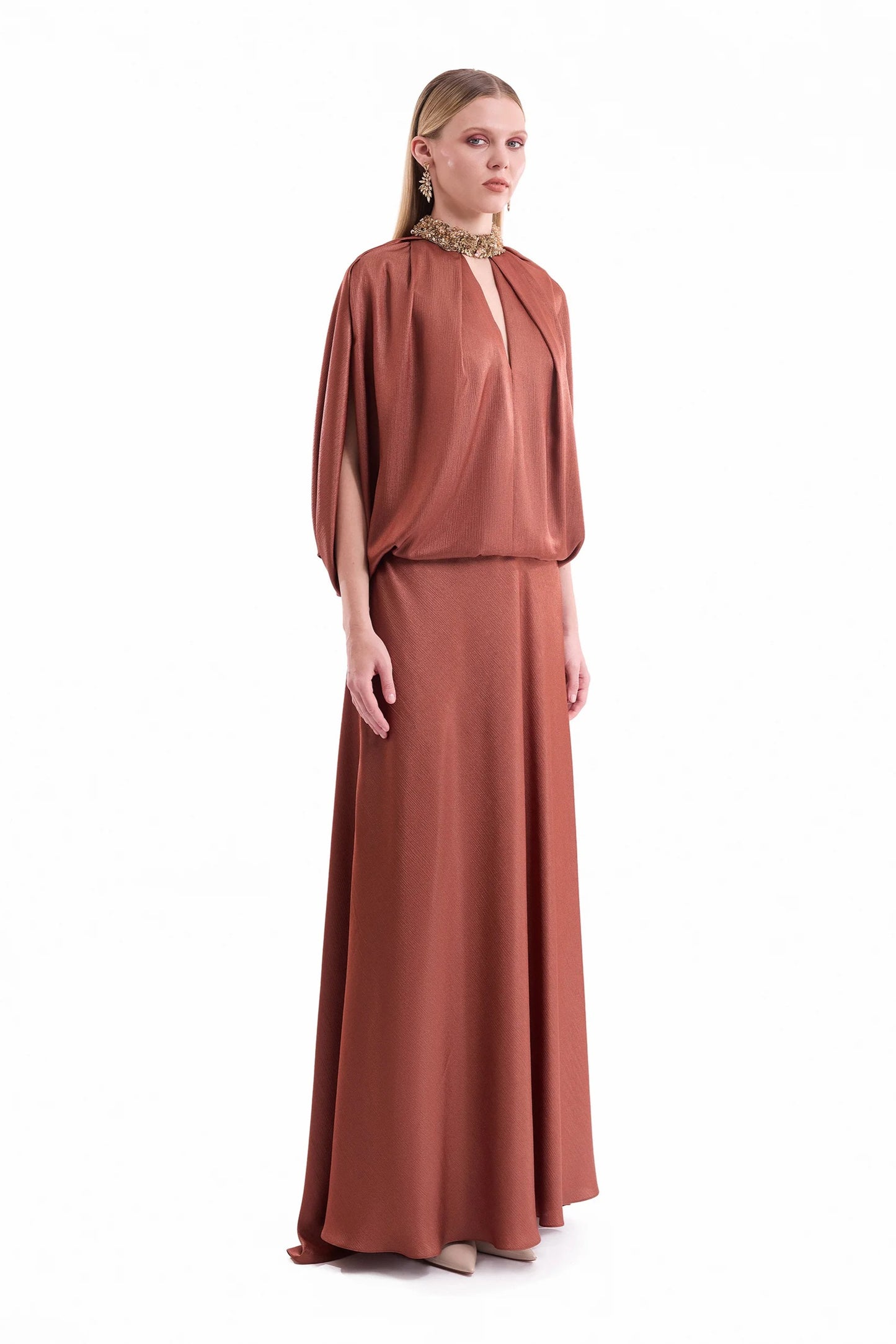 Keyhole Batwing Dress