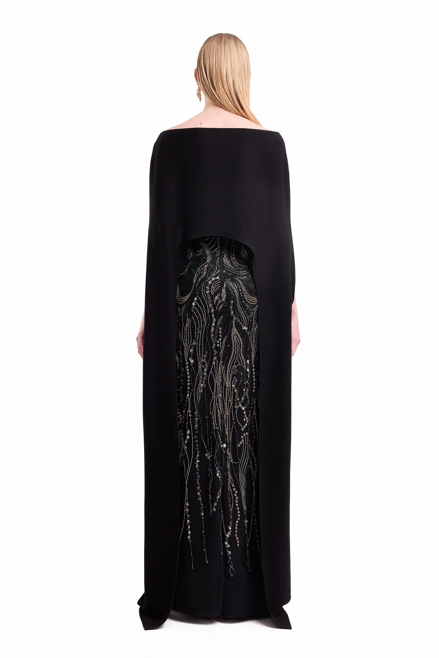 Beaded Cape Dress