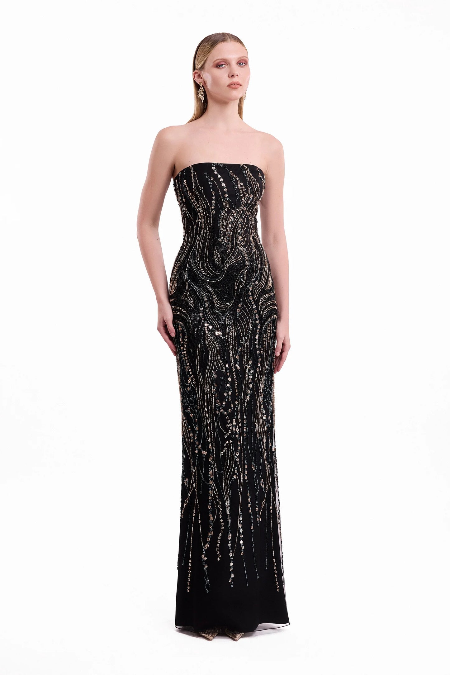 Beaded Cape Dress